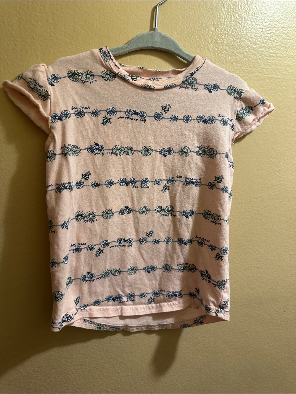 Carhartt Pink Floral Toddler Tee